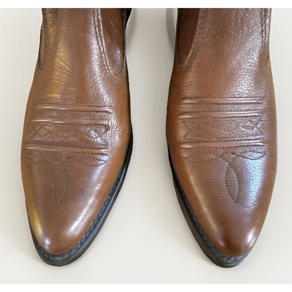 Biltrite Women’s Size 7 Cowboy Ankle Boots Brown - Picture 3 of 8
